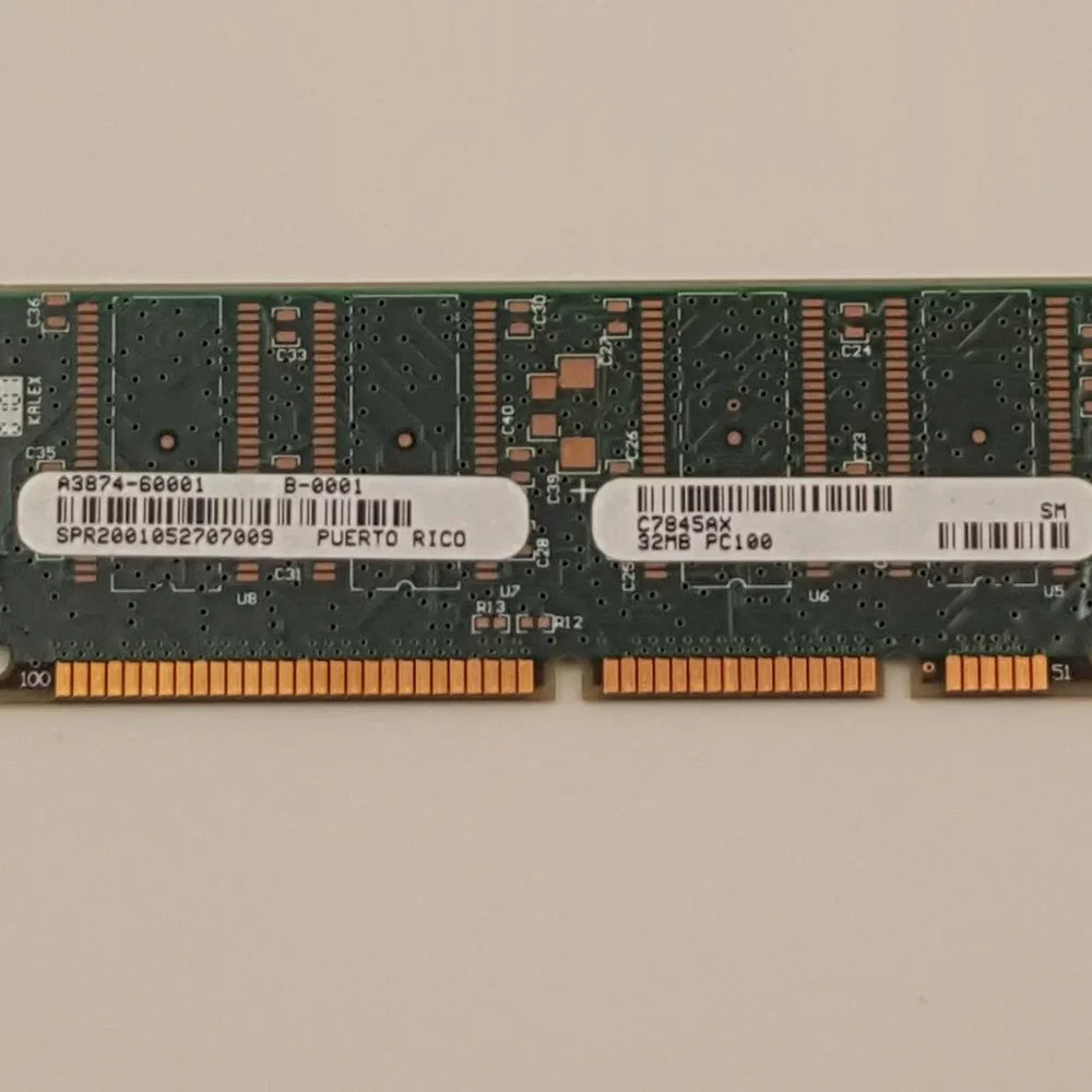 HP C7845AX 32MB 100-pin SDRAM DIMM Dual Inline Memory Module A3874-60001